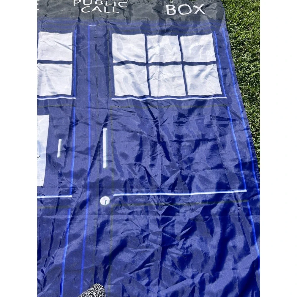 Dr Who Tardis Fabric Shower Curtain